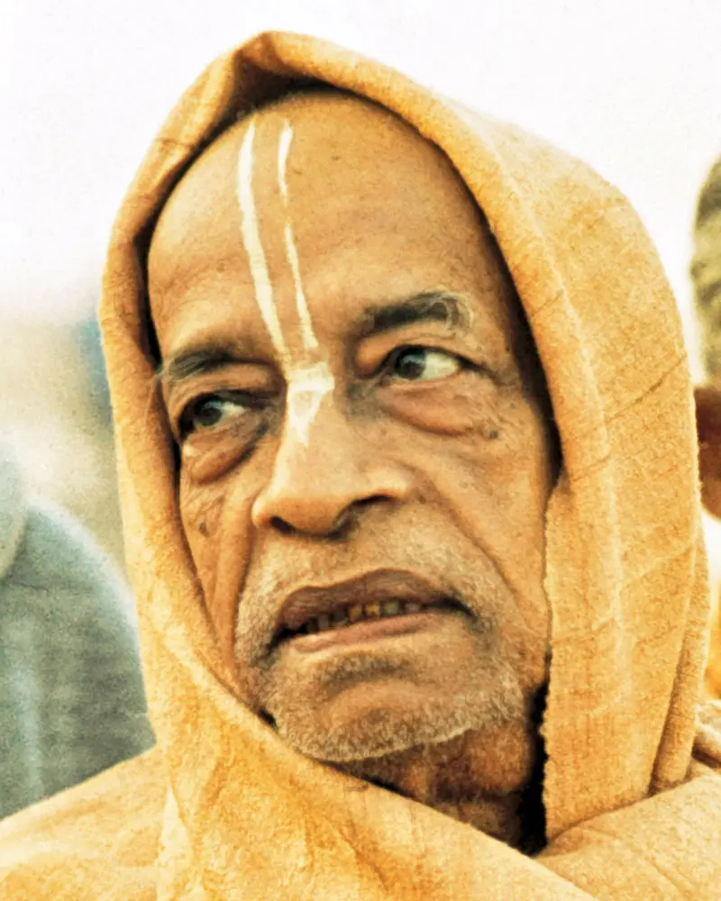 Srila Prabhupada on Morning Walk Closeup