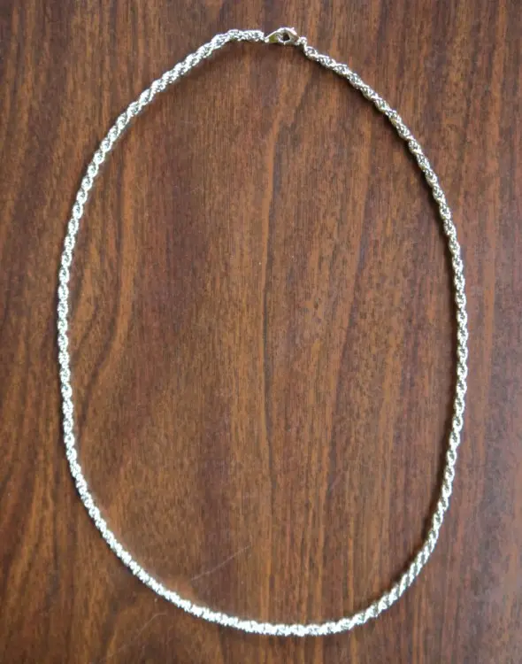 Chain Necklace -- Silver Colored, 3mm