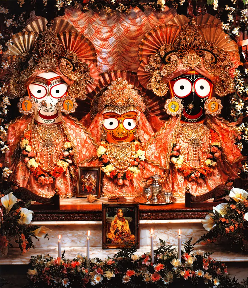 Sri Jagannatha, Baladeva and Lady Subhadra - Devasadana Mandir - Detroit, Michigan