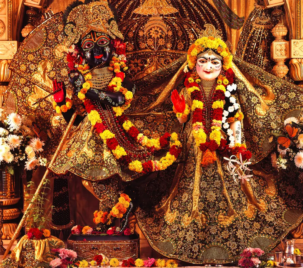 Sri Sri Radha-Nila Madhava close up - Hare Krishna Dhama - Houston, TX