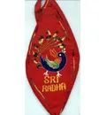 Sri Radha Red Japa Bead Bag (Hand Embroidered)