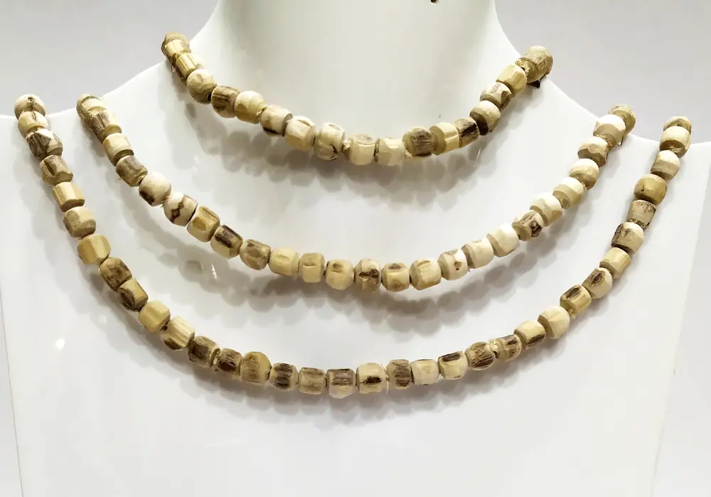 Tulsi Neck Beads - Small Flat
