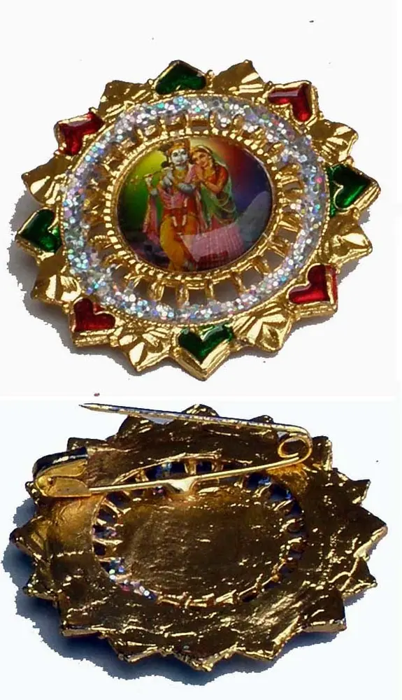 Radha-Krishna Brooch