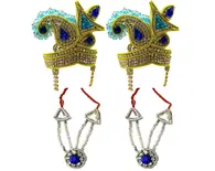 Crown and Necklace Set -- Kerry with Blue Diamonds (pair) Crown and Necklace Set -- Kerry with Blue Diamonds (pair)