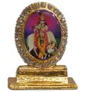 Diamond Metal Stand -- Standing Krishna