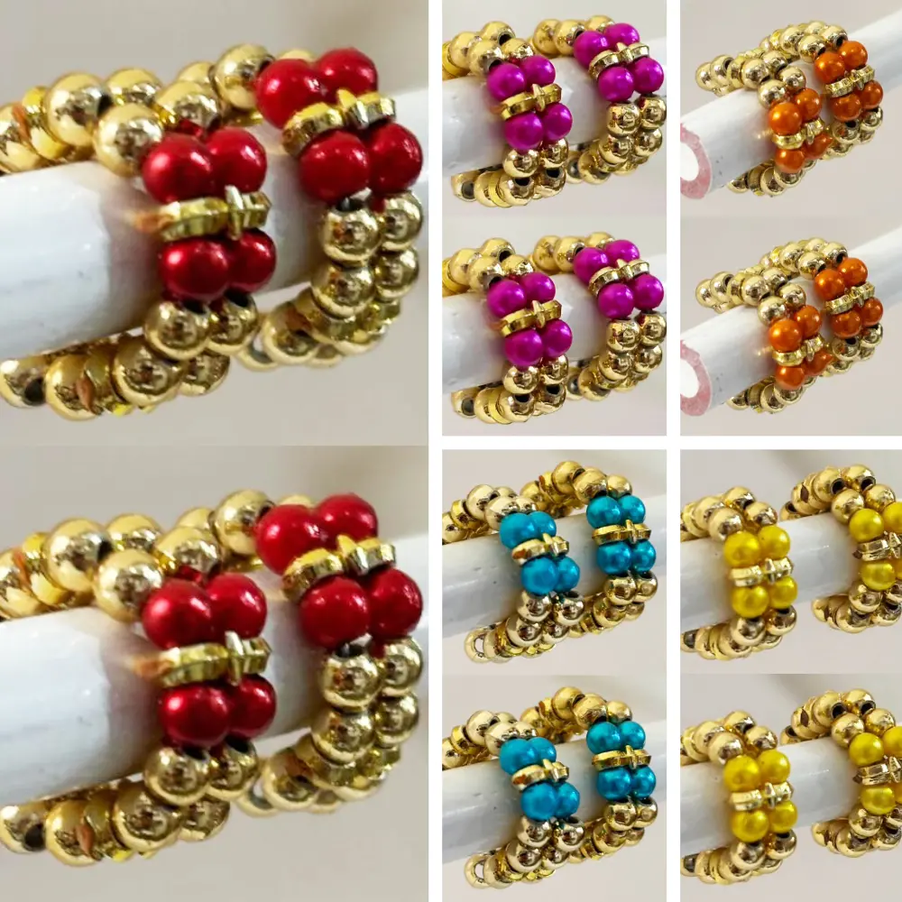 Deity Bracelets -- Gold with Colored Diamond