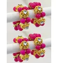 Deity Bracelets -- Colored Pearls and White Diamonds_D320