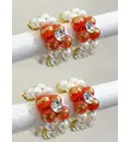 Deity Bracelets -- White and Colorful Pearls with White Diamonds_TMS14