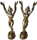 Gaura Nitai Deities (Solid Brass 12\")
