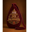 Premium Velvet Japa Bead Bag with Embossed Digital Designs