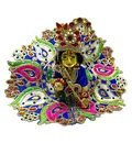 Laddu Gopal Royal Blue Paisley Gem Attire