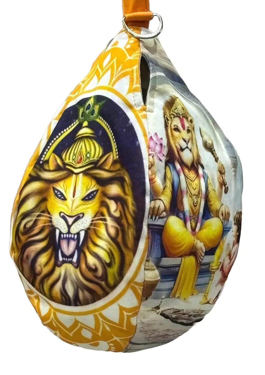 Radha Radha  - Digitally Printed Bead-Bag [3 sides and strap] Standard Size