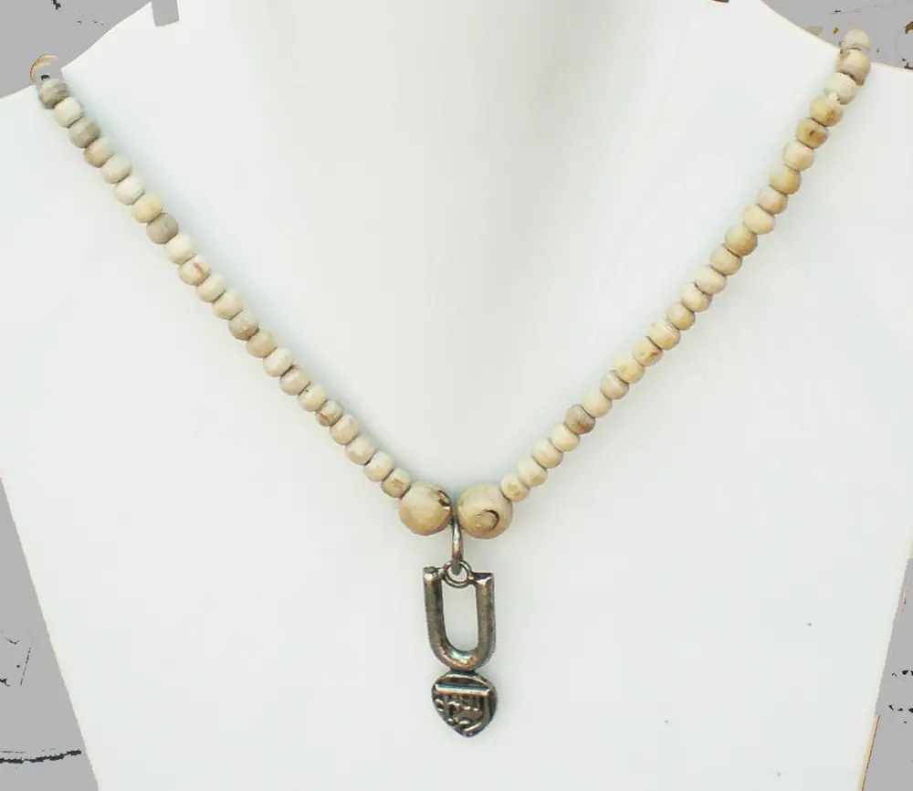 Tulsi Necklace with Tilak-Krishna Pendant