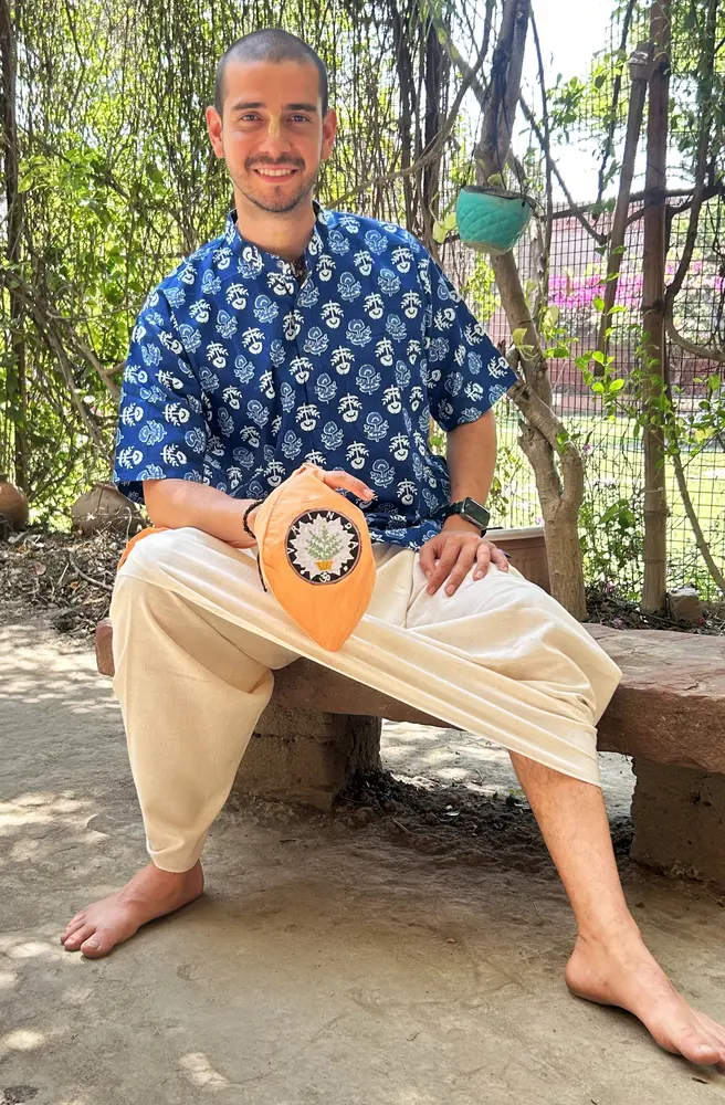 Printed Pure Cotton Kurta -- Perfect for the Kirtan Zone!