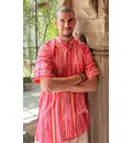Printed Pure Cotton Kurta -- Perfect for the Kirtan Zone!