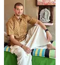Printed Pure Cotton Kurta -- Perfect for the Kirtan Zone!