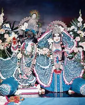 Radha-Krishna Deities in Blue Outfit (Blue)
