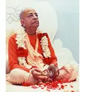 Srila Prabhupada at Potomac, Playing Kartalas on Vyasasana
