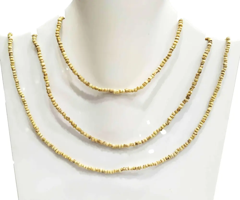Tulsi Neck Beads - Small Flat