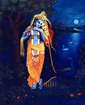 Radha Krishna at Night