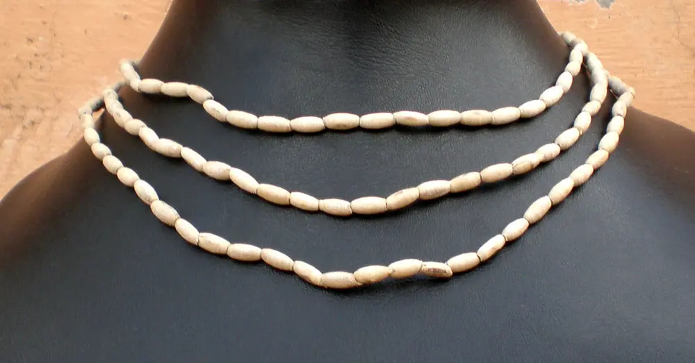 Tulsi Neck Beads - Small Flat