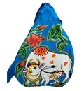 Hand Printed Sparkling Surbhi Cow Bead Bag