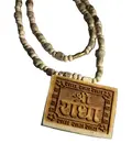 Sri Radha Name Pendant with Tulsi Necklace