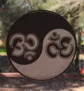 Om Yin Yang Static Decal 4\"