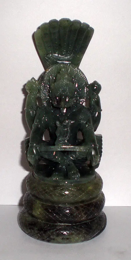 Lord Nrsimhadeva -- Yoga Nrsimha -- Soap Stone Deity 5 inches