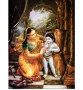 Mother Yasoda and Damodar (Greeting Card pack of 10)