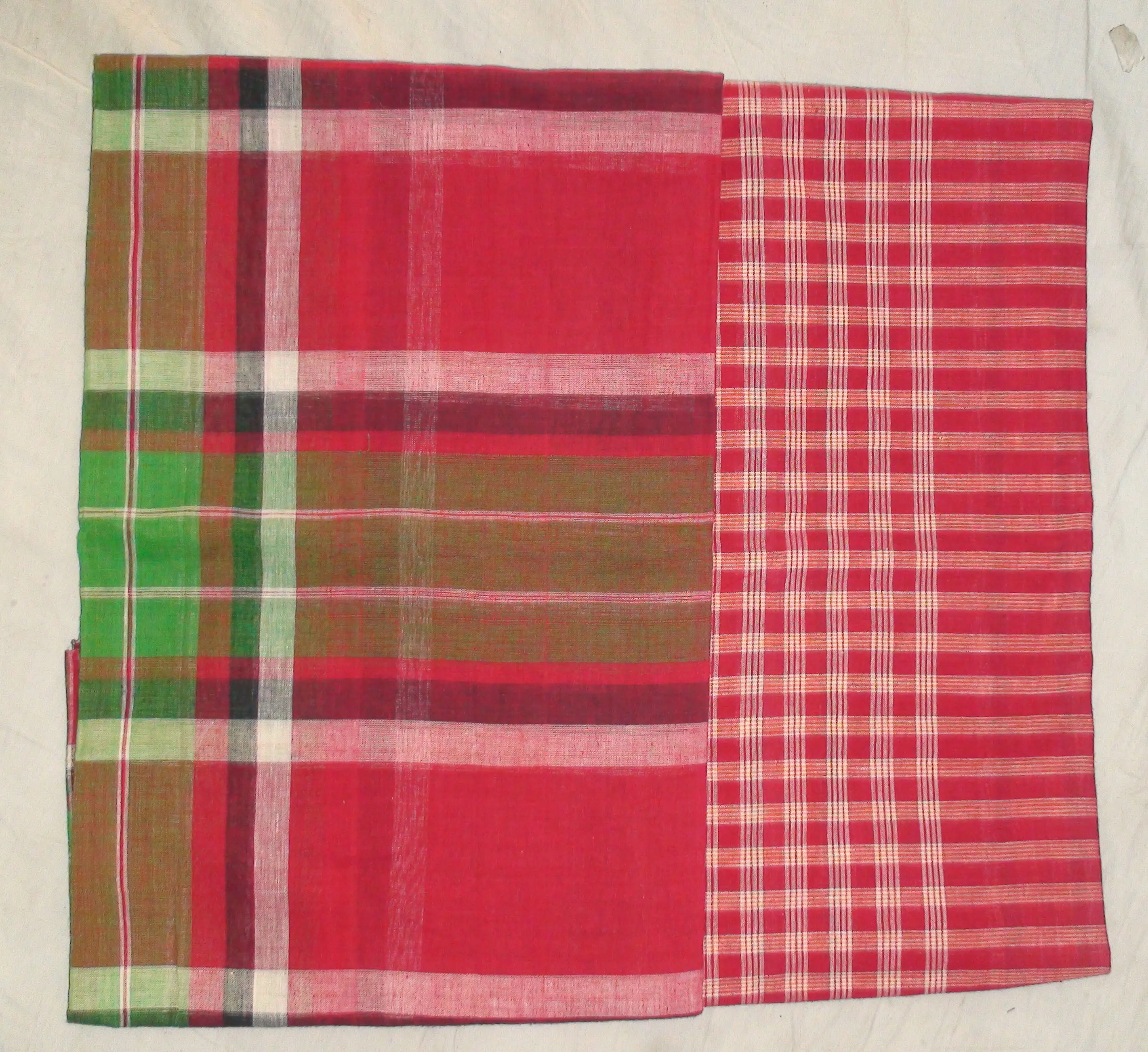 Gamcha, Heavy Khadi -- Traditional Indian Bathing Towel (195x90cm)