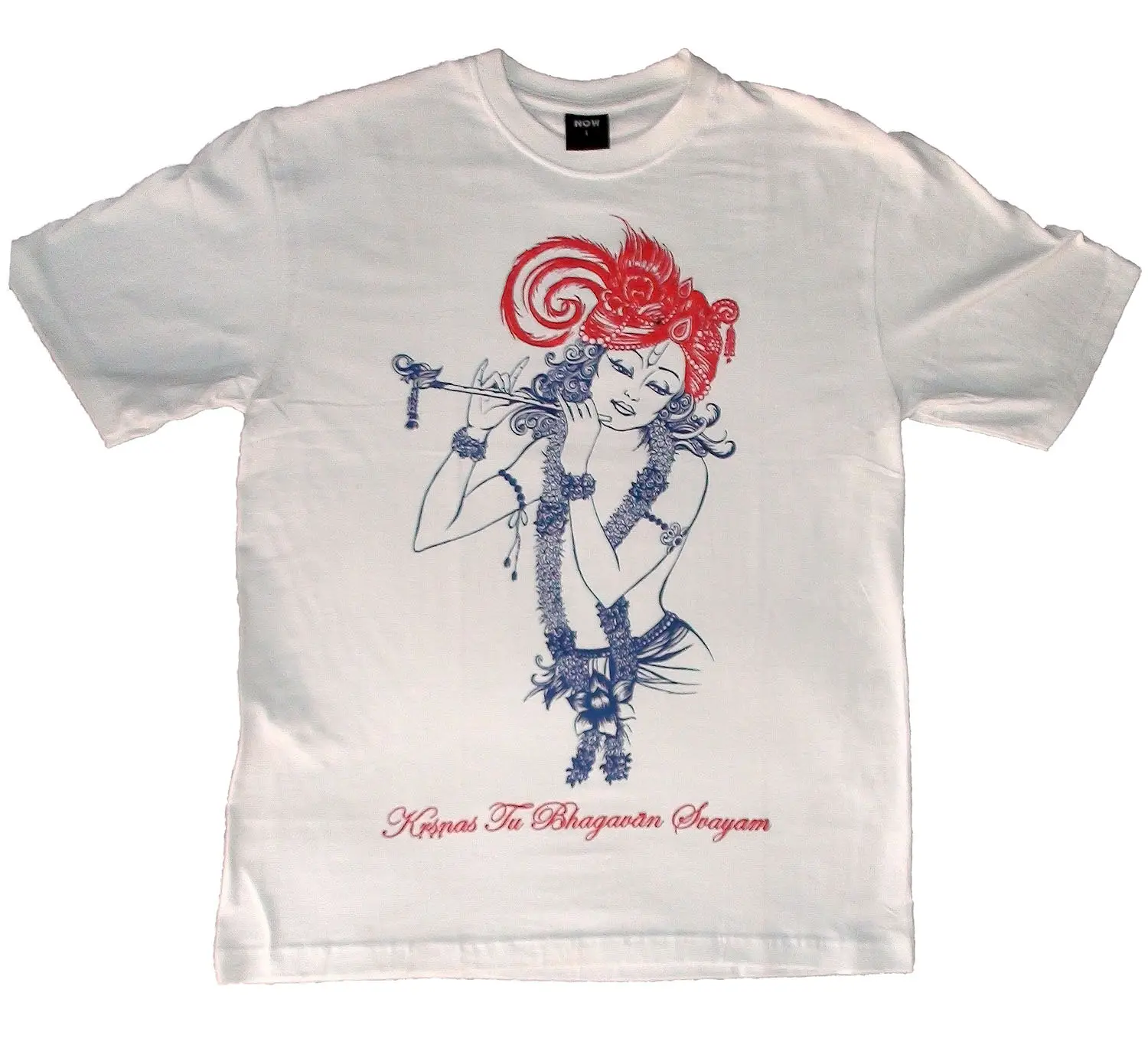 T-Shirt: With Peacock Feather and Maha Mantra