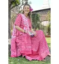 Gopi Dress with Kurta Top and Chunee Scarf - Kirtan Comfort Wear - Pure Cotton