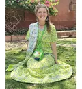 Gopi Dress with Kurta Top and Chunee Scarf - Kirtan Comfort Wear - Pure Cotton