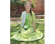 Gopi Dress with Kurta Top and Chunee Scarf - Kirtan Comfort Wear - Pure Cotton