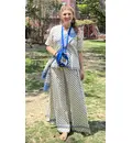 Gopi Dress with Kurta Top and Chunee Scarf - Kirtan Comfort Wear - Pure Cotton