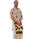Harinam Chadar with Cow and Shri Radha in Sanskrit (pure cotton)
