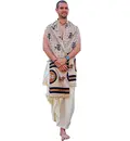 Harinam Chadar with Cow and Shri Radha in Sanskrit (pure cotton)