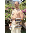 Harinam Chadar with Cow and Shri Radha in Sanskrit (pure cotton)
