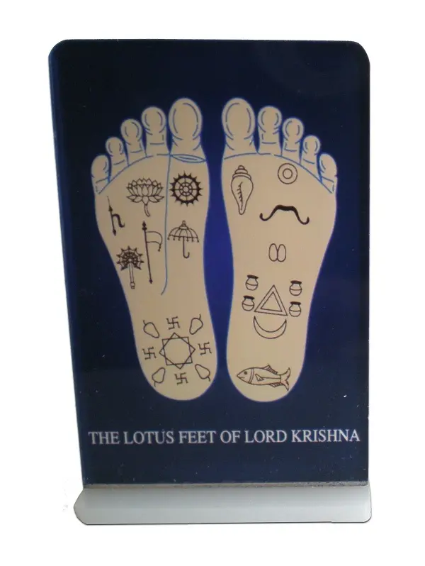 Lotus Feet of Krishna -- Altar / Table Stand