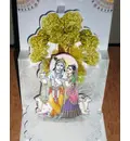 Radha-Krishna Under a Tree Pop-Up Greeting Card