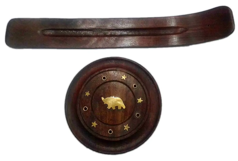 Incense Holder - Wooden Set of Two