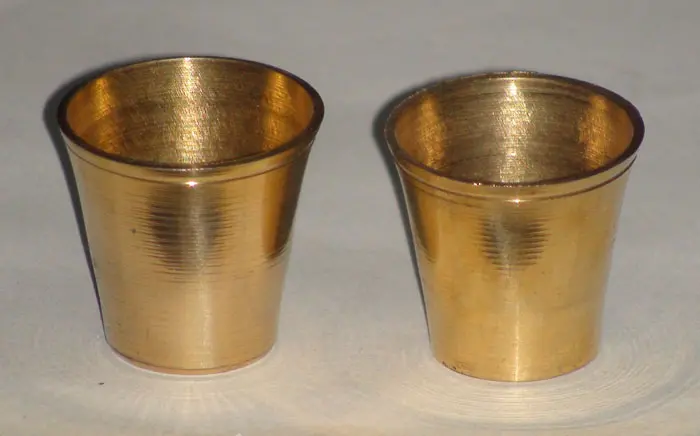Pair of Brass Cups (1\")