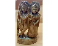 Radha Krishna Wooden Hand Carved (5" high) Radha Krishna Wooden Hand Carved (5" high)